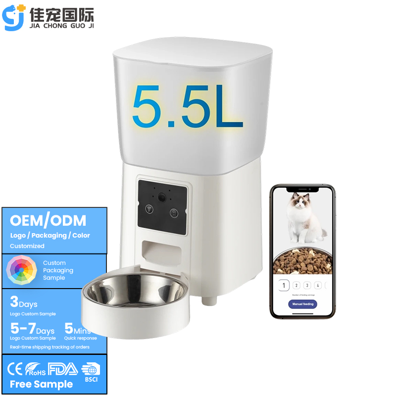 Alimentador inteligente para mascotas de 5,5 l