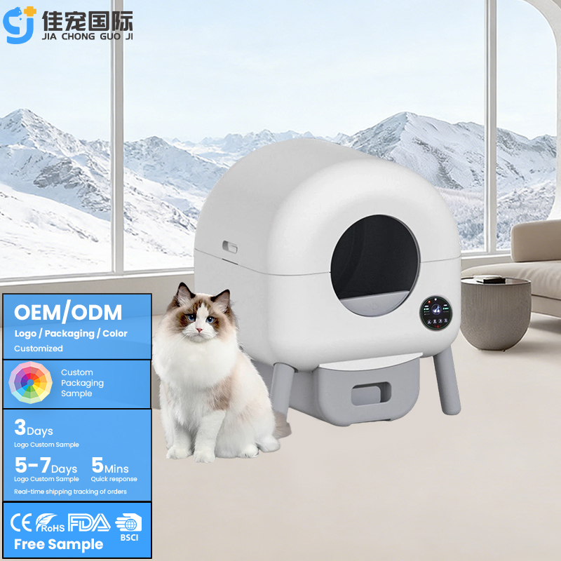 Caja de arena automática para gatos de 76 litros